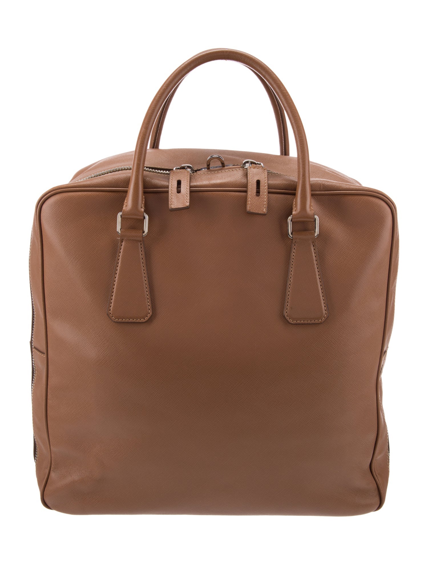 Prada Saffiano Cuir Leather Top Handle Bag