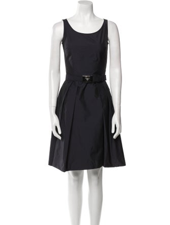 Prada Scoop Neck Mini Dress