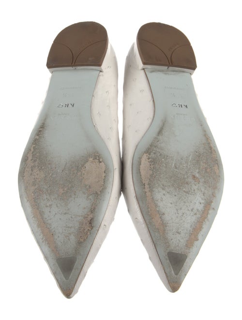 Prada Ostrich Leg Ballet Flats