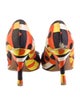 Prada Satin Printed Slingback Pumps