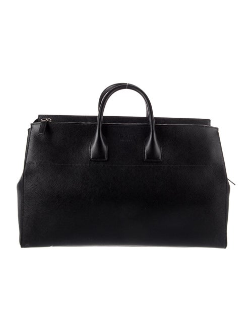 Prada Saffiano Lux Leather Weekender Bag