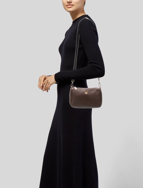 Prada Vitello Daino Leather Crossbody Bag
