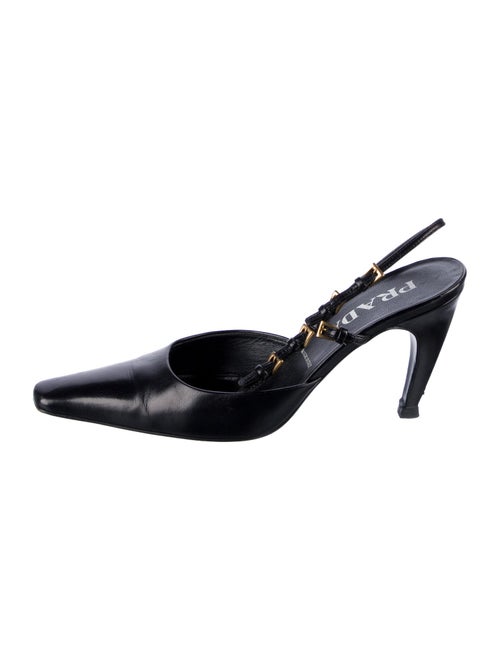 Prada Leather Slingback Pumps