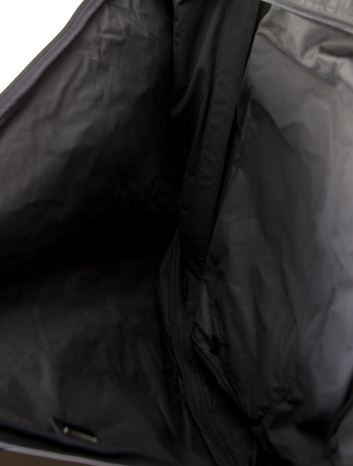 Prada Enameled Metal Triangle Garment Bag