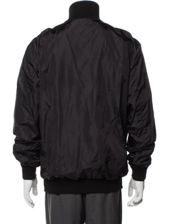 Prada 2024 Enameled Metal Triangle Bomber Jacket