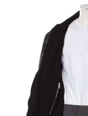 Prada 2024 Enameled Metal Triangle Bomber Jacket