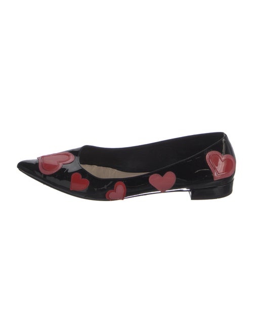 Prada Patent Leather Printed Flats