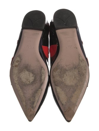 Prada Patent Leather Printed Flats