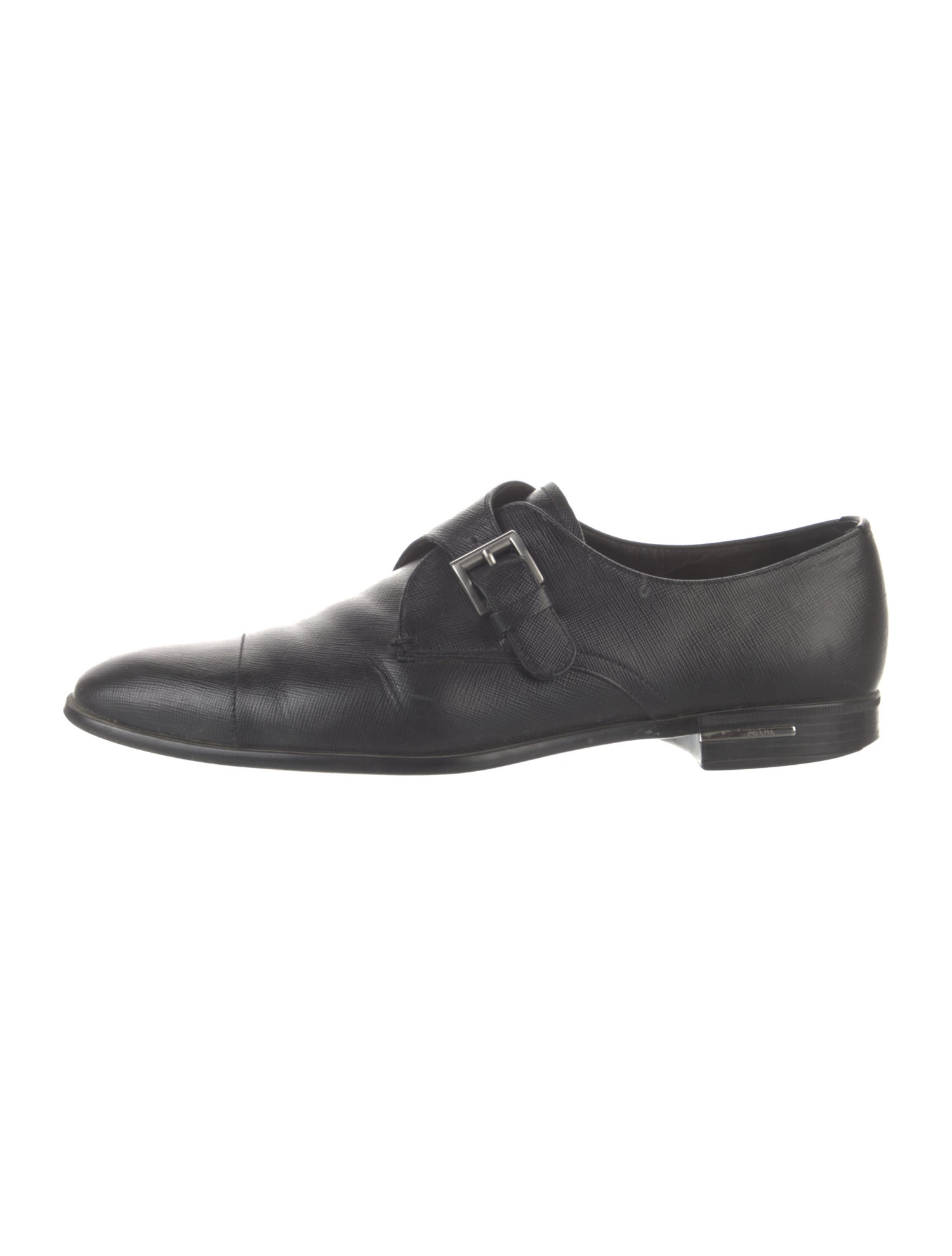 Prada Leather Monk Straps