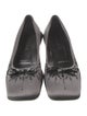 Prada Satin Bow Accents Ballet Flats