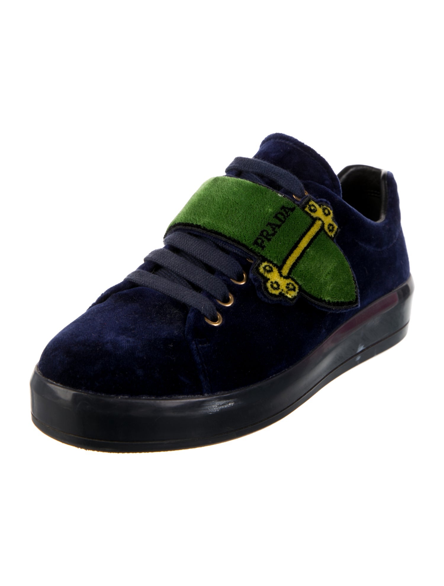 Prada Velvet Sneakers