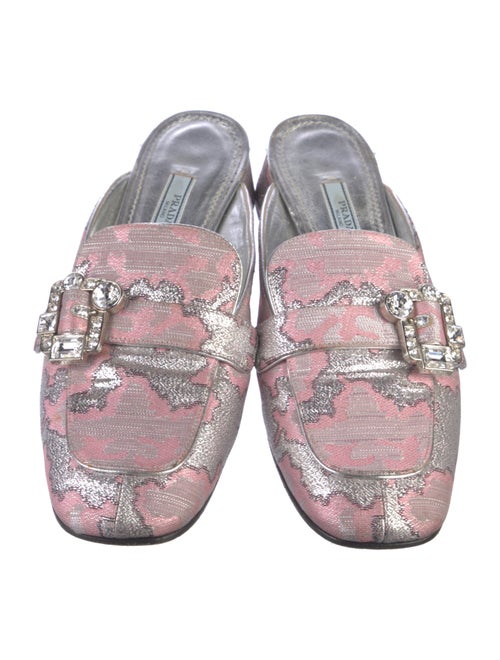 Prada Floral Print Mules