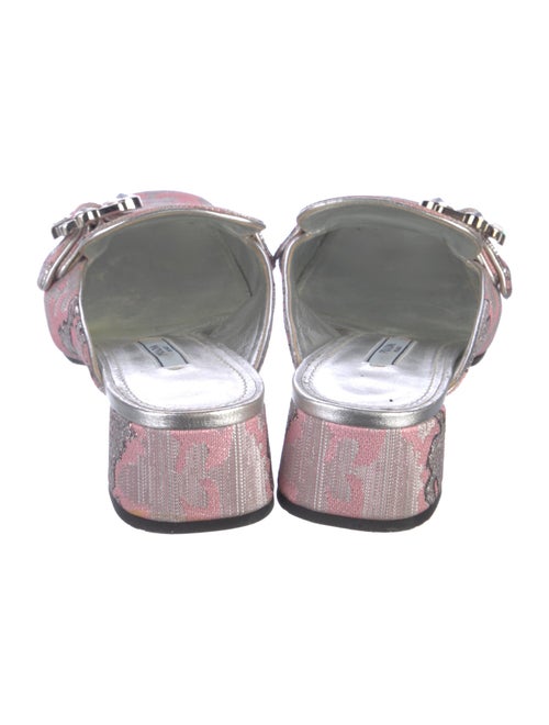 Prada Floral Print Mules