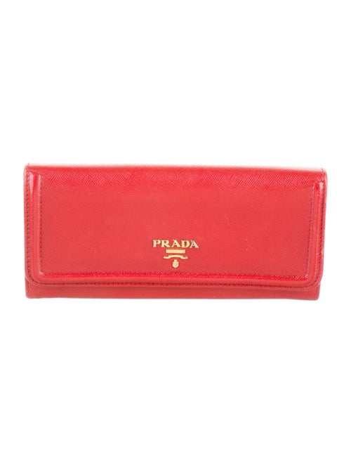 Prada Saffiano Lux Leather Continental Wallet