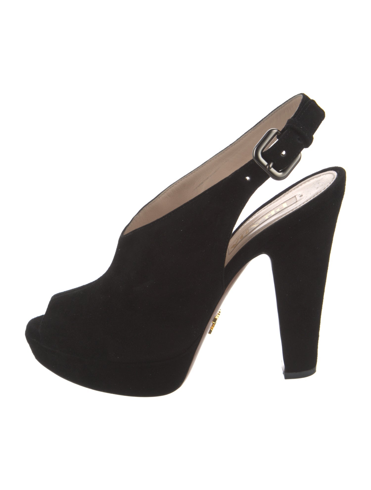 Prada Suede Slingback Pumps