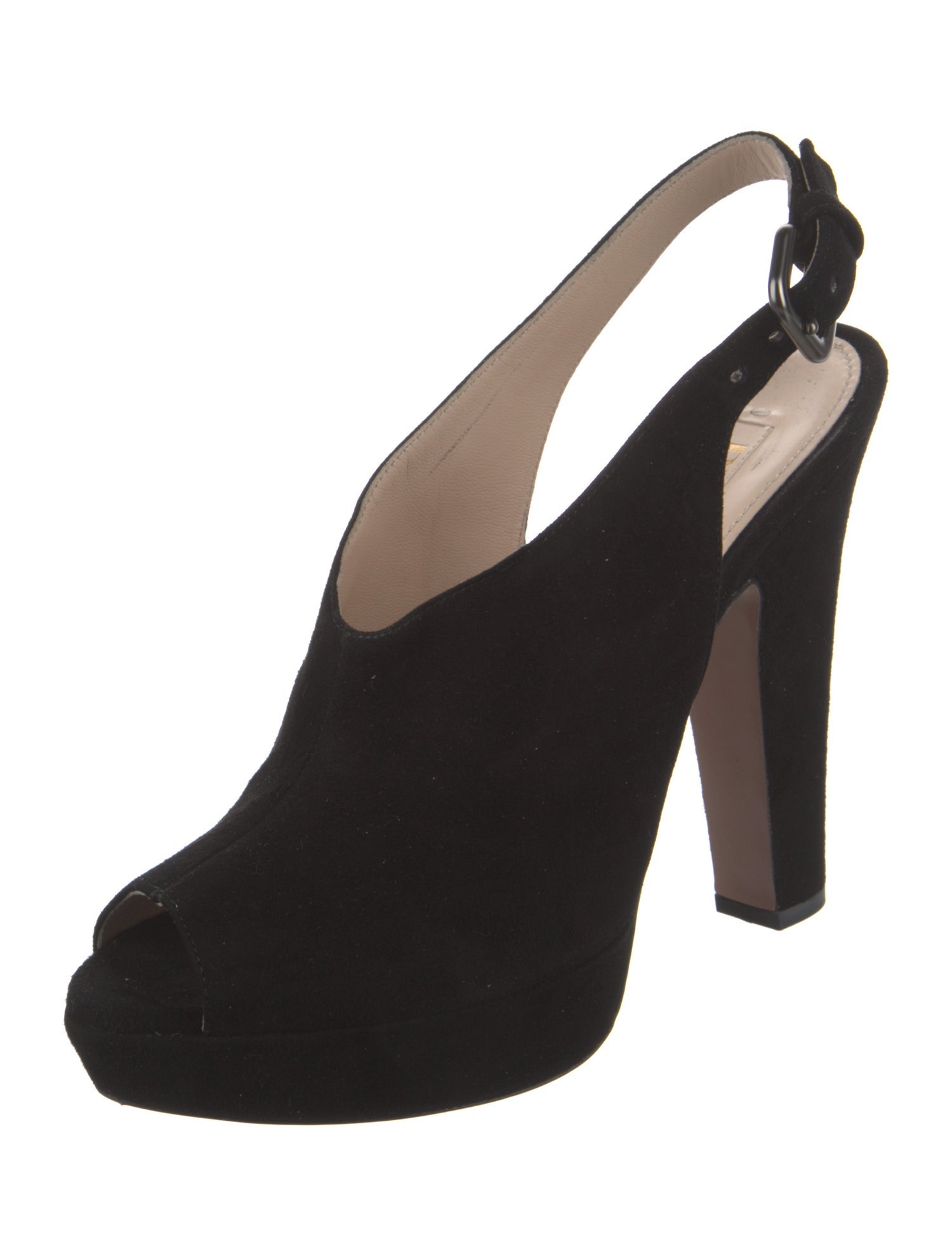 Prada Suede Slingback Pumps