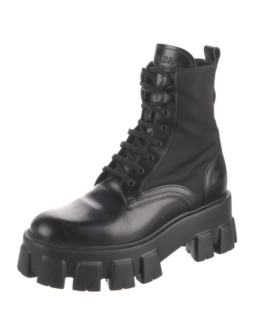 Prada Patent Leather Combat Boots