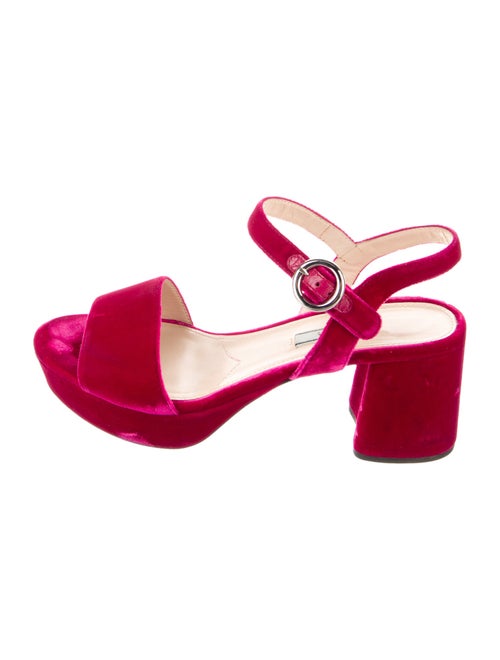 Prada Velvet Sandals