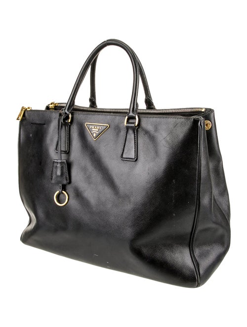 Prada Saffiano Lux Leather Galleria Double Zip