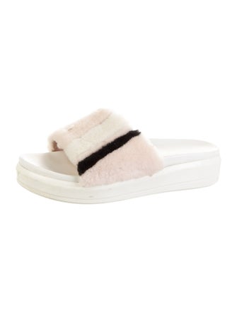 Prada Shearling Slides