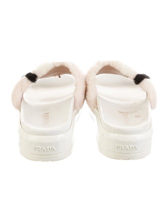 Prada Shearling Slides