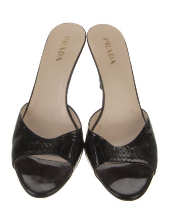 Prada Patent Leather Slides