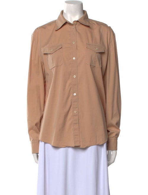Prada Long Sleeve Button-Up Top