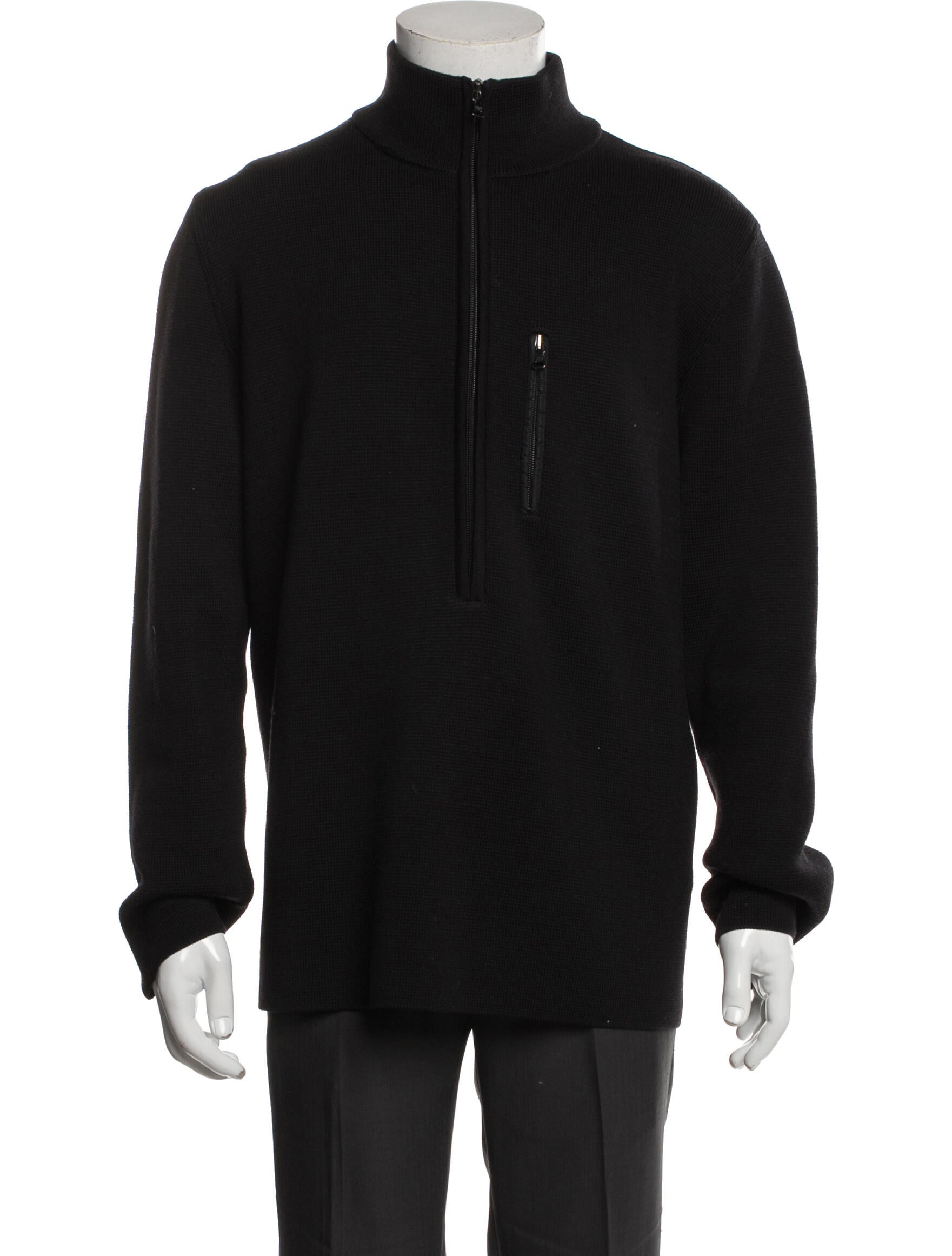 Prada Sport Wool Turtleneck Polo Sweater