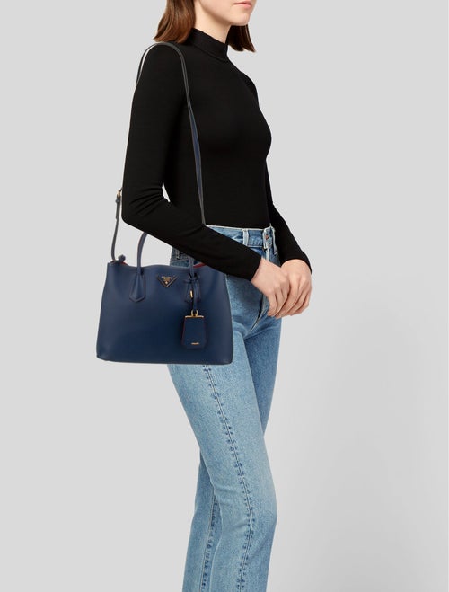 Prada Saffiano Leather Double Large