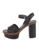 Prada Leather Slingback Sandals