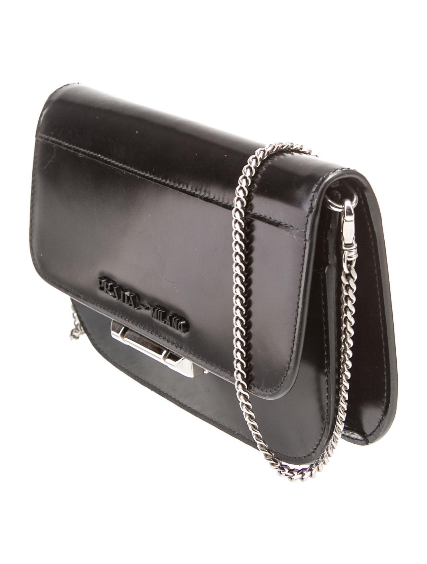 Prada Spazzolato Leather Sybille Chain