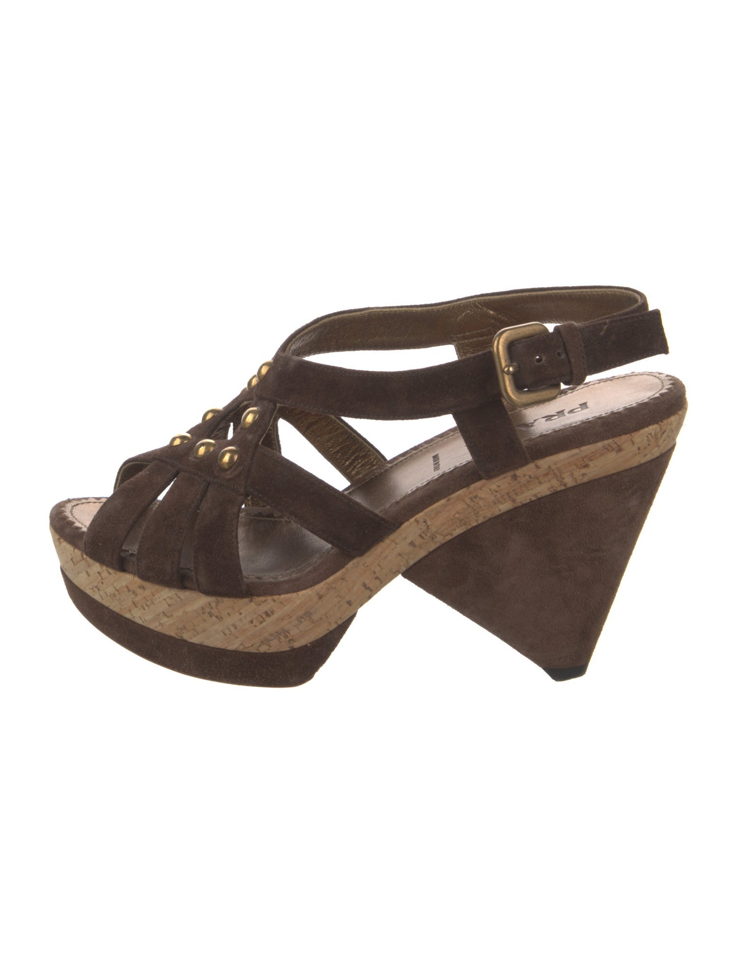 Prada Suede Slingback Sandals