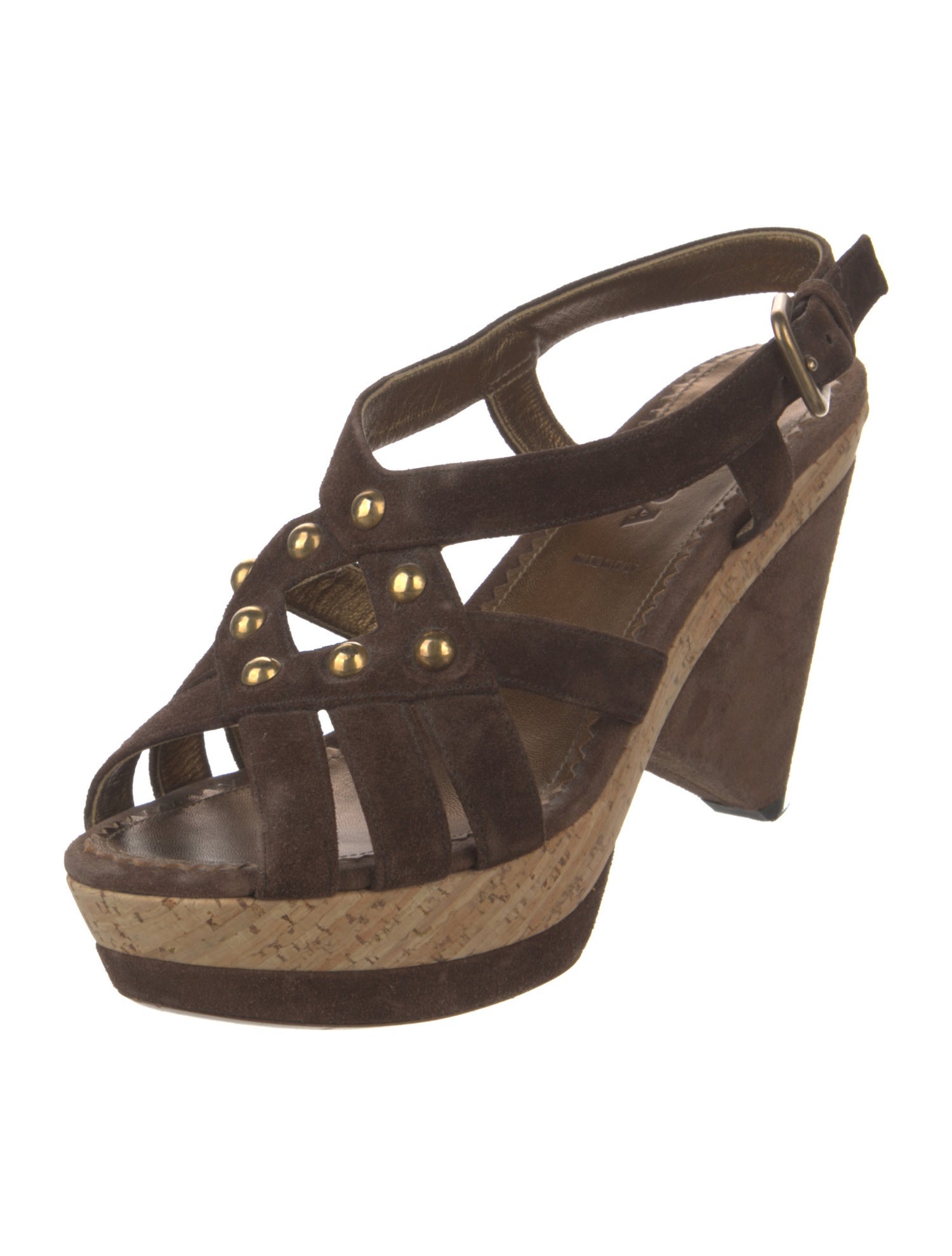 Prada Suede Slingback Sandals