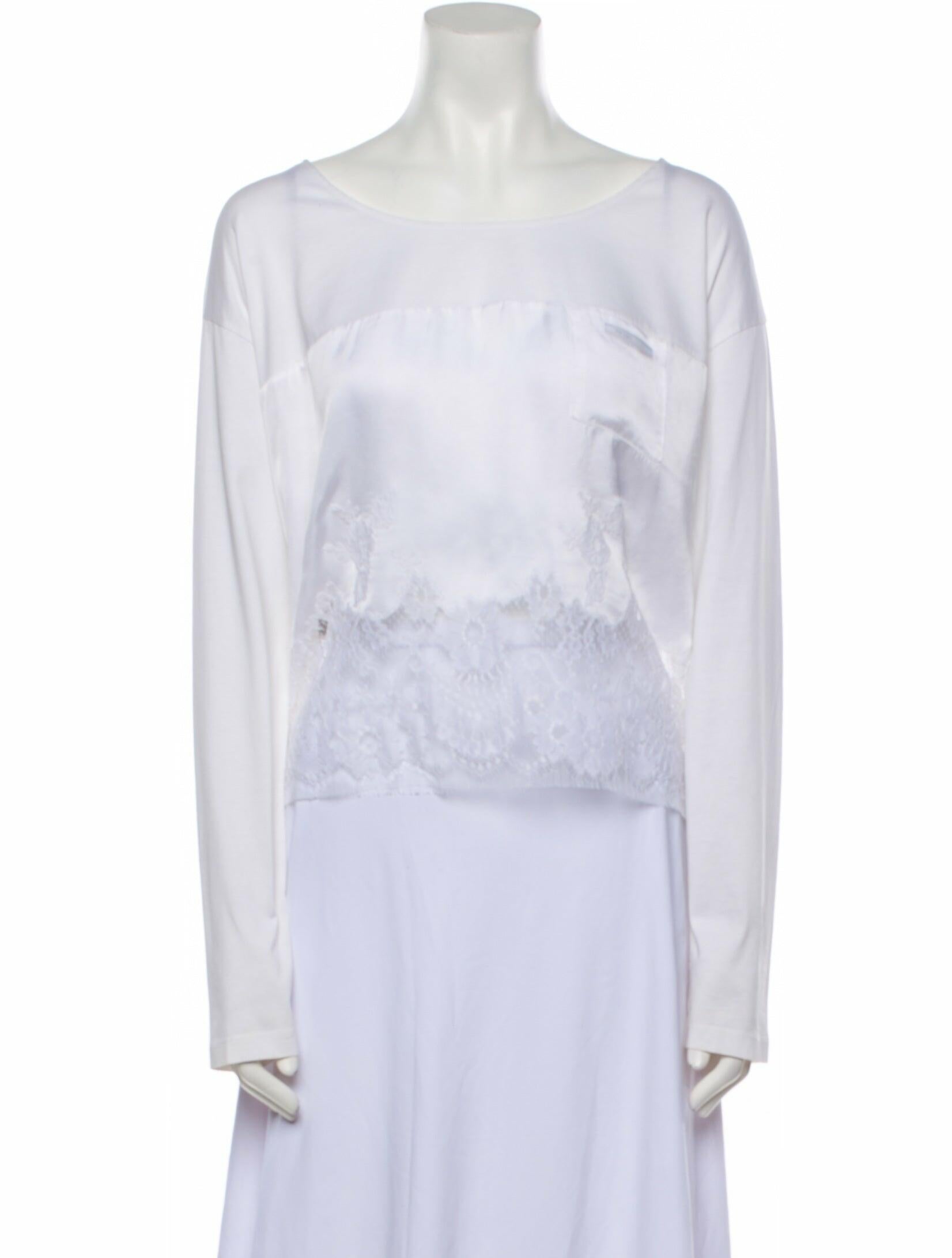 Prada 2021 Bateau Neckline Top