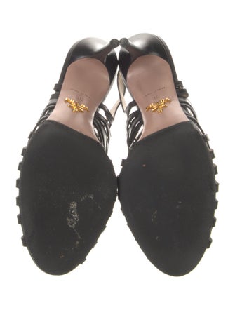 Prada Leather Gladiator Sandals