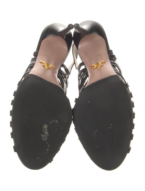 Prada Leather Gladiator Sandals