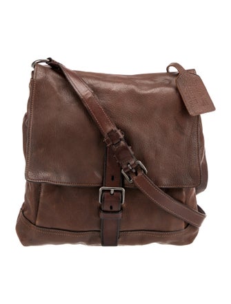 Prada Cervo Leather Messenger Bag