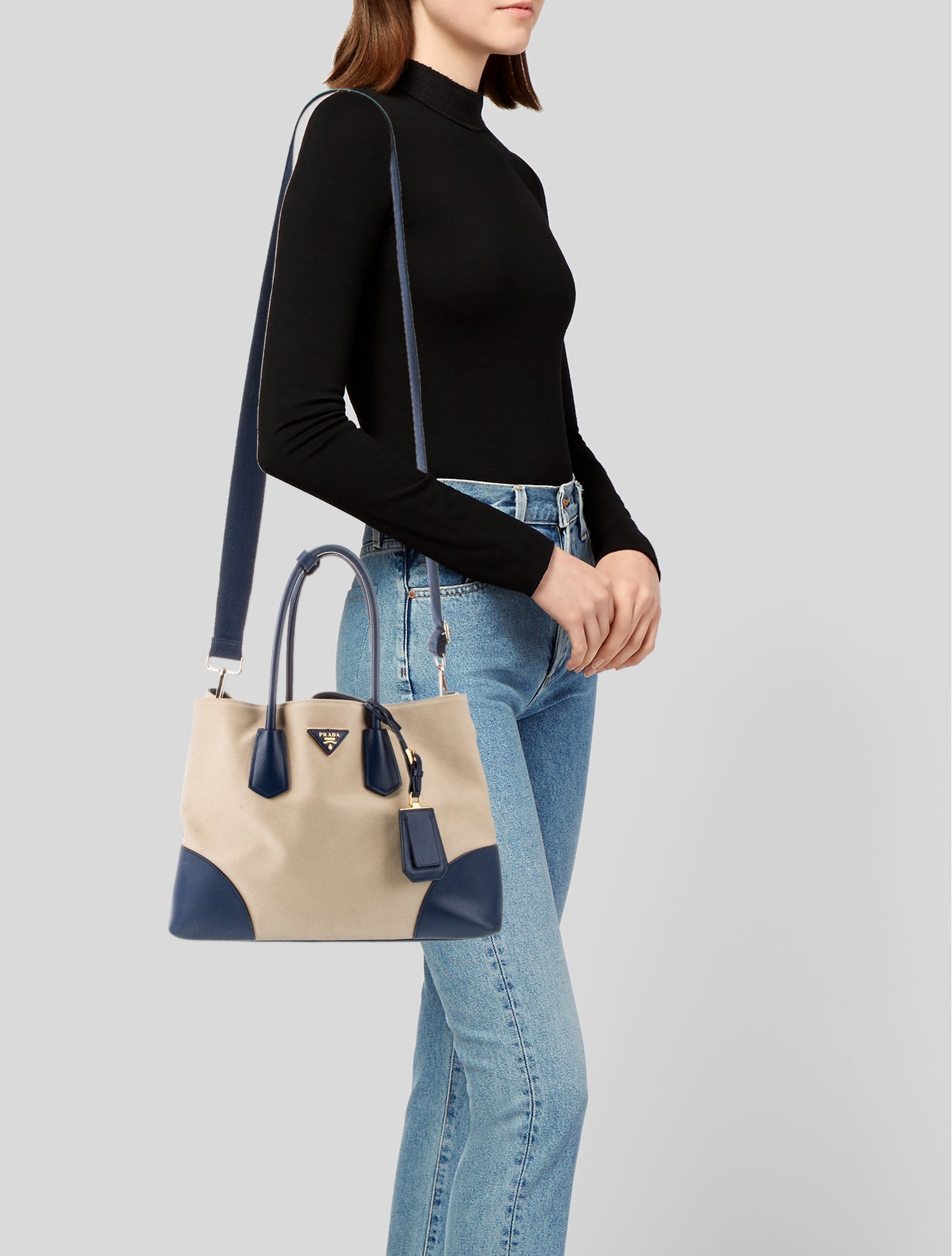 Prada Canvas Bucket Bag