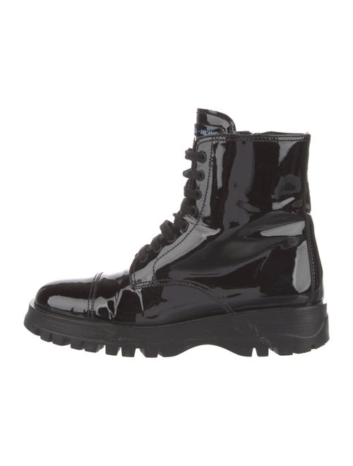 Prada Patent Leather Combat Boots