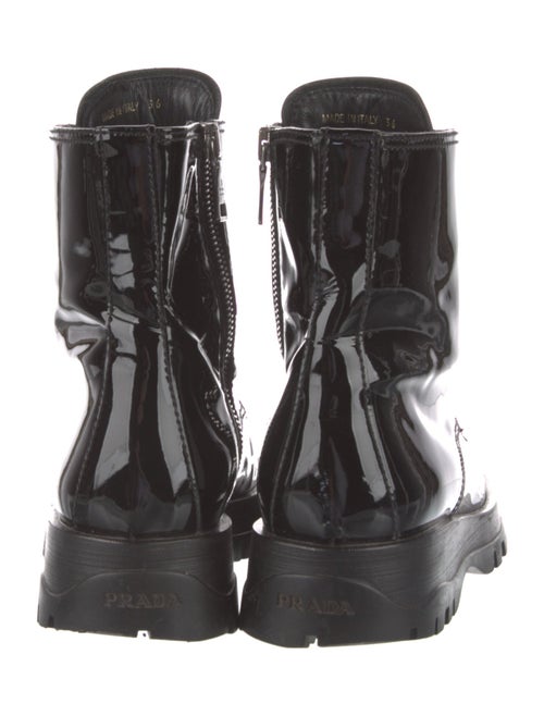 Prada Patent Leather Combat Boots