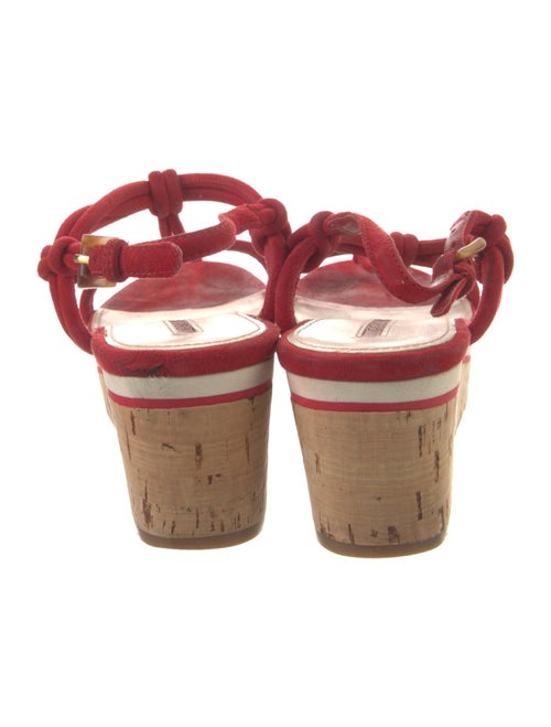 Prada Suede T-Strap Sandals