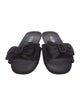 Prada Satin Bow Accents Slides