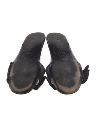 Prada Satin Bow Accents Slides