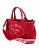Prada Canvas Top Handle Bag