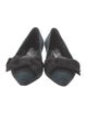 Prada Canvas Bow Accents Flats