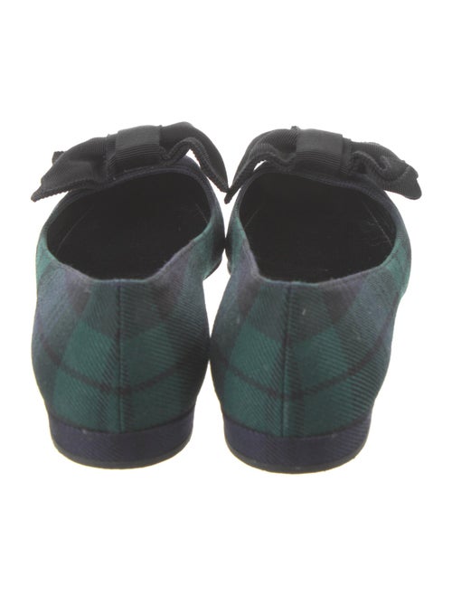 Prada Canvas Bow Accents Flats