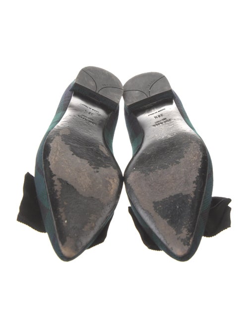 Prada Canvas Bow Accents Flats