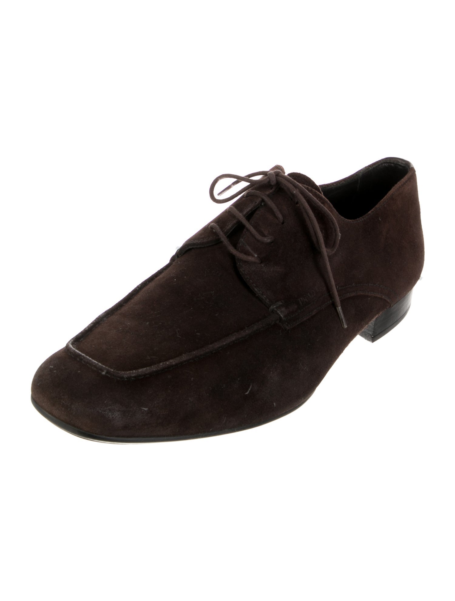 Prada Suede Derby Shoes