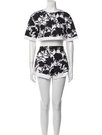Prada 2022 Floral Print Short Set