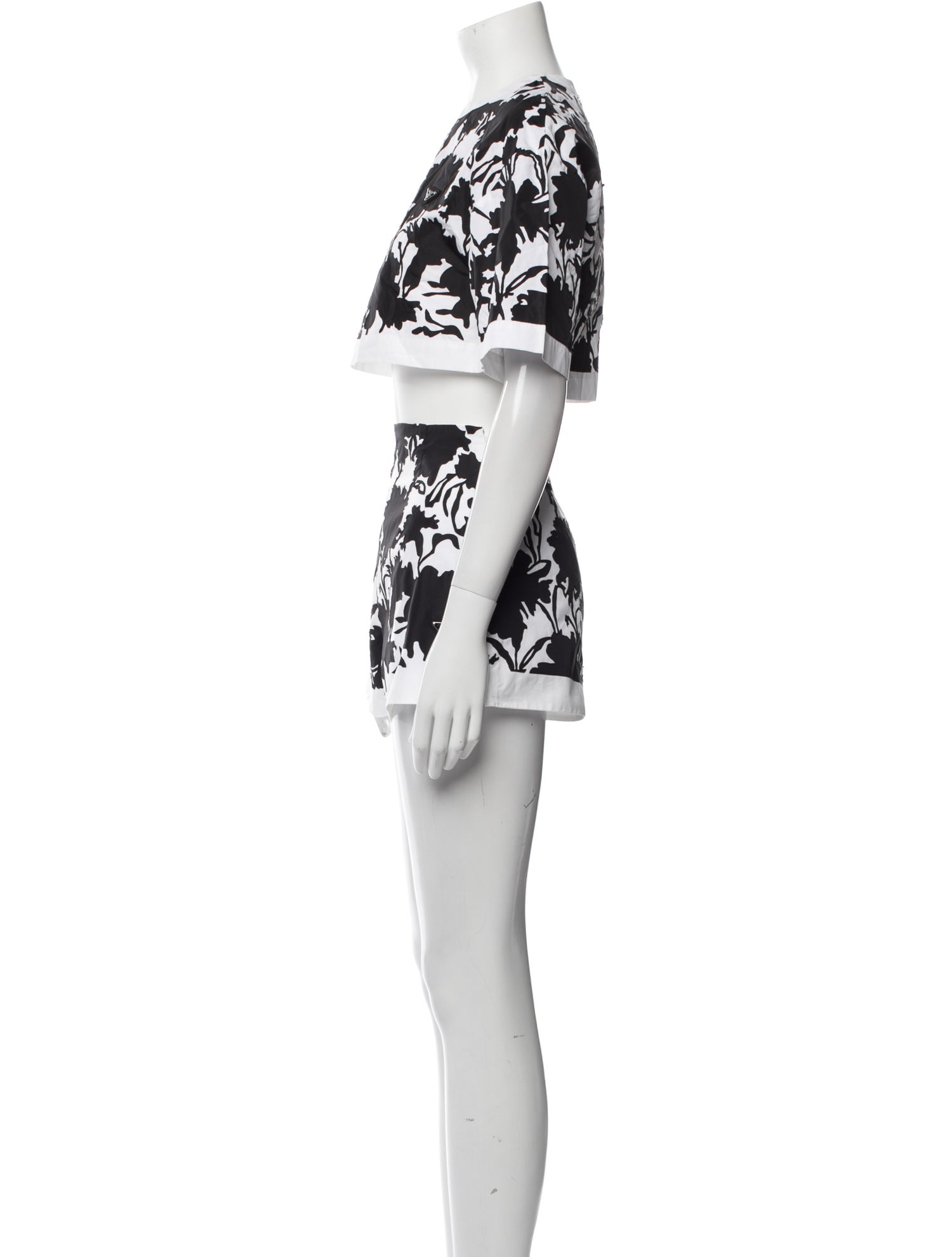 Prada 2022 Floral Print Short Set